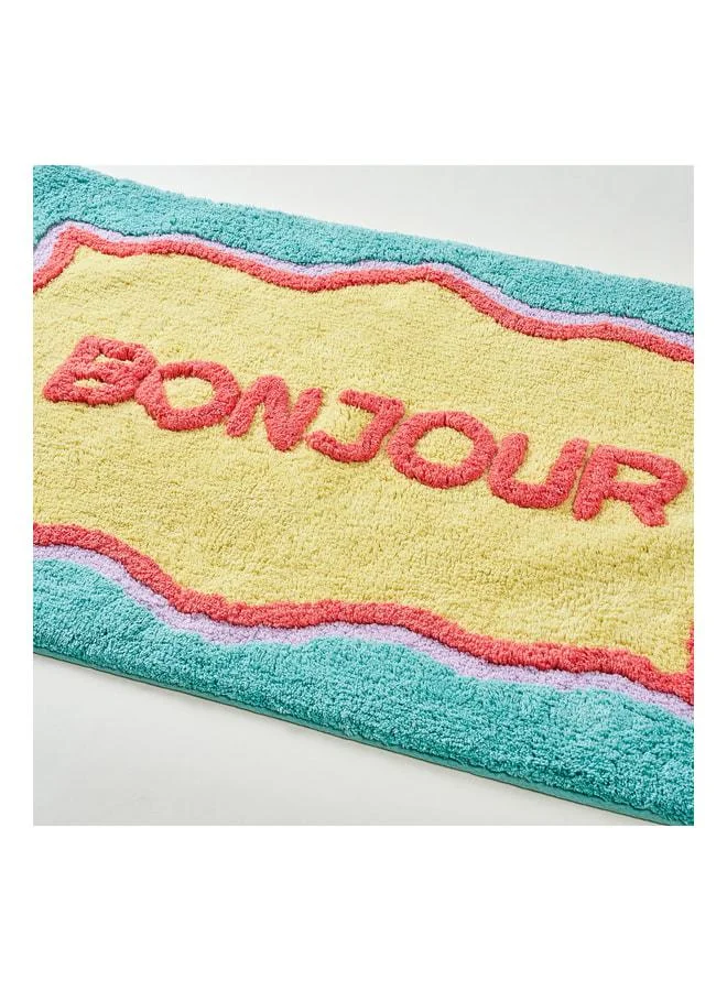 Zsa Zsa Zsu  Punjab Yellow - Green Bathroom Mat 60x90 cm.  | Best Price UAE