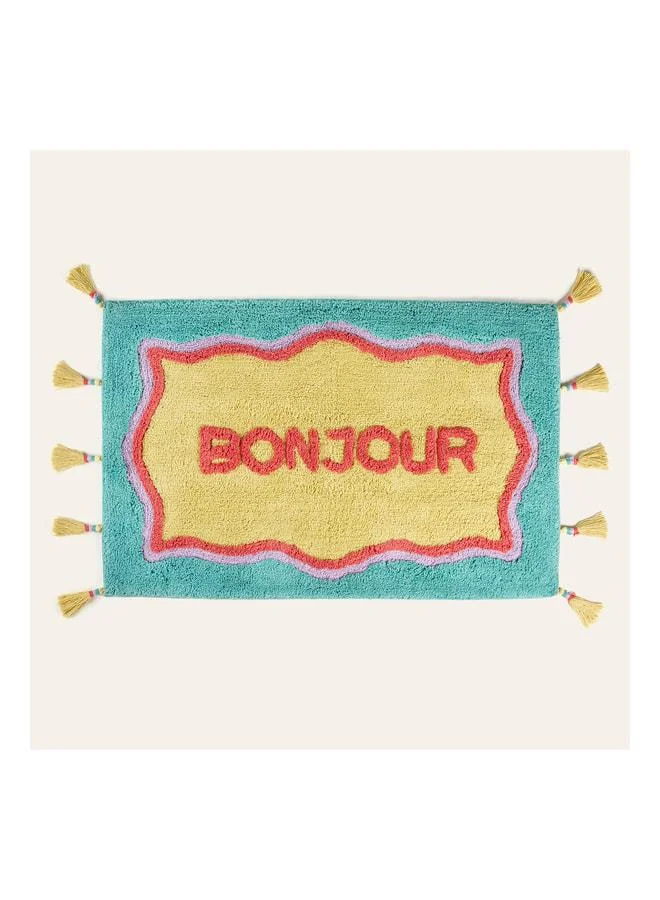 Punjab Yellow - Green Bathroom Mat 60x90 cm.