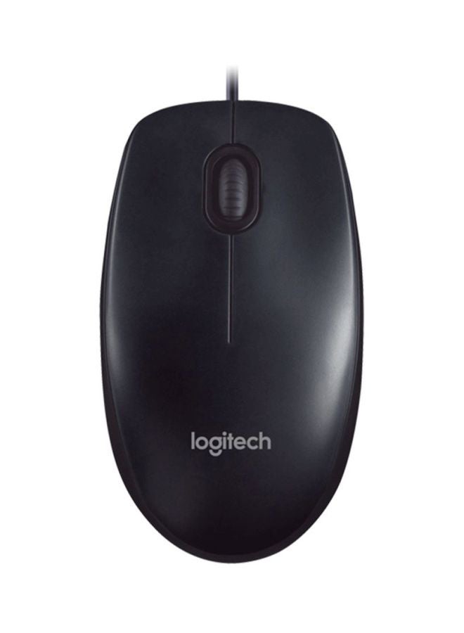 Logitech 910-001793 Wired Mouse M90 black - Image 1