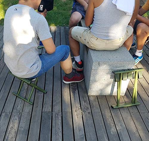 Cyrox Metal Fabric Folding Stool Portable Folding Camp Chair Ultralight Camping Chair for Camping Fishing Travel Hiking - Image 3