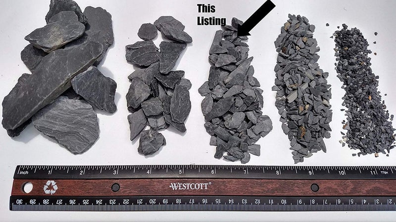 Small World Slate & Stone Natural Slate Stone - 1/4 to 1/2 inch Slate Gravel for Aquascaping Aquariums, Miniature or Fairy Garden, Aquarium, Model Railroad & Wargaming (2lb) - Image 3