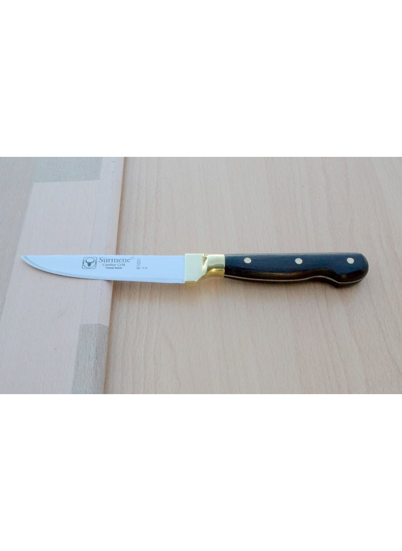 Hg Blade Sürmene Vegetable Knife No 1 Professional Handmade Wenge Handle Solid Hgpros1
