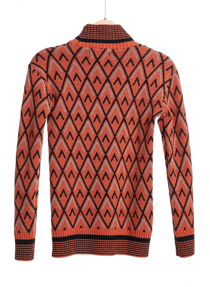 Caesar Girls Wool Pullover With Mutlicolour Design  - Image 1