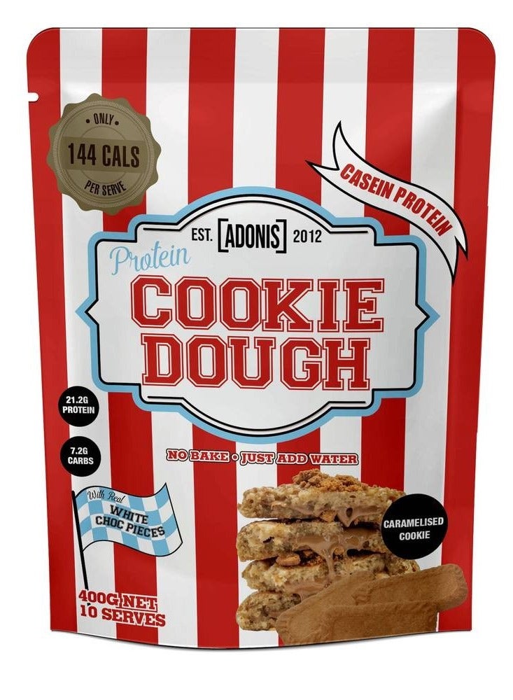 Adonis Dietary Supplement Cookie Dough (Casein Protein) - Cookie With Caramel 400 Grams - Image 1