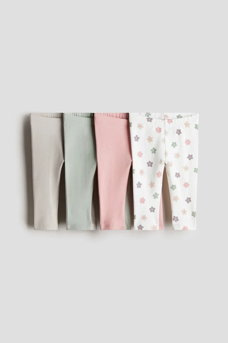 H&M 4-pack cotton jersey leggings