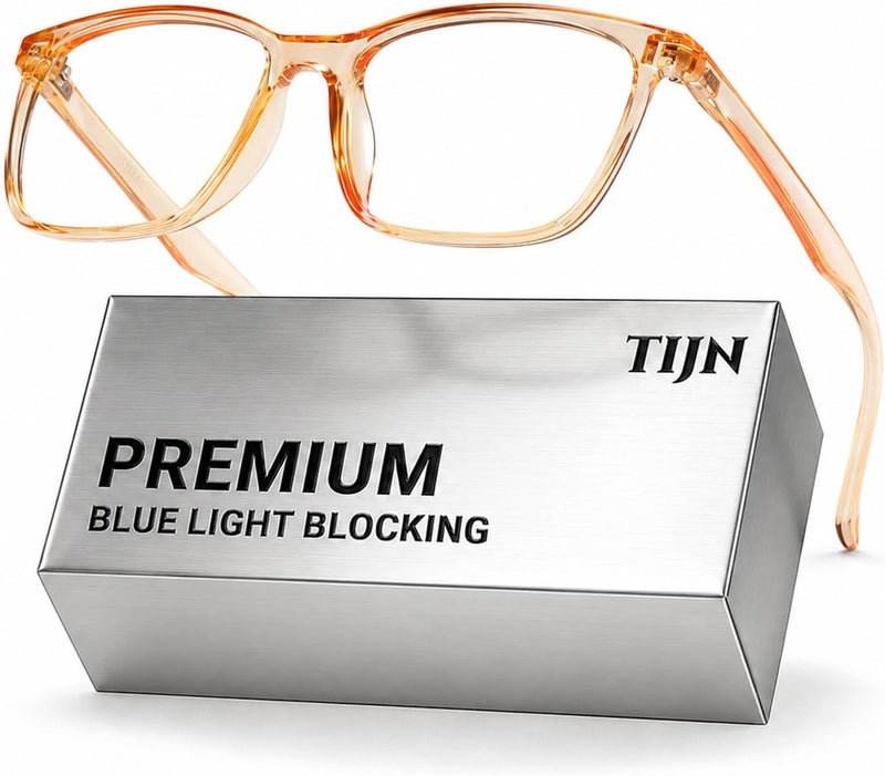 Blue Light Blocking Glasses for Women Men TR90 Frame Square Nerd Eyeglasses Anti Blue Ray Computer Screen Glasses - Image 1