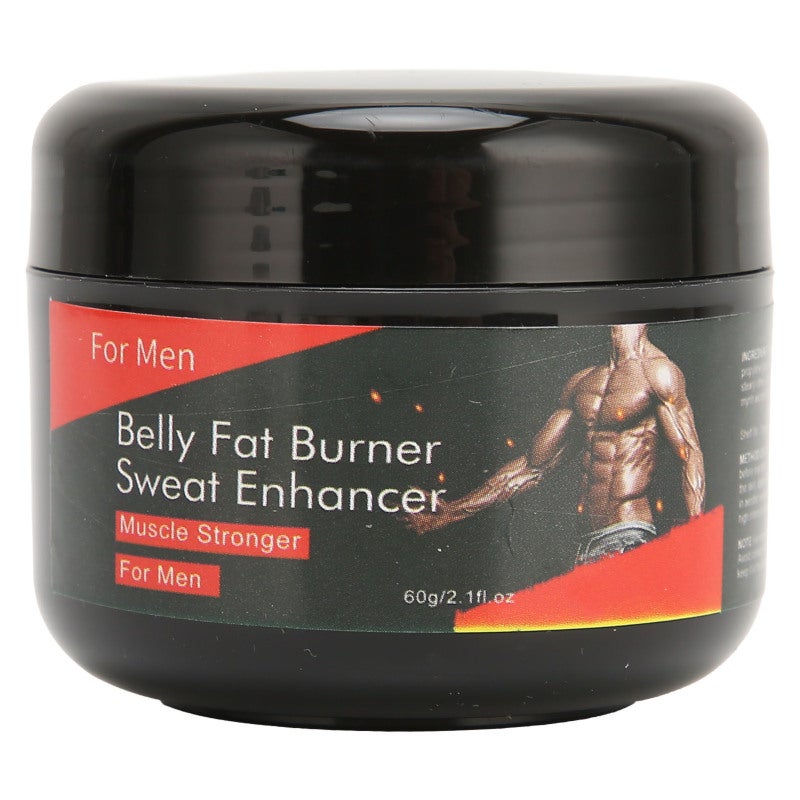 EELHOE Men Abdominal Muscle Cream Weight Loss Warm Up Hot Cream for Fitness Running Skipping Rope 60g - Image 2