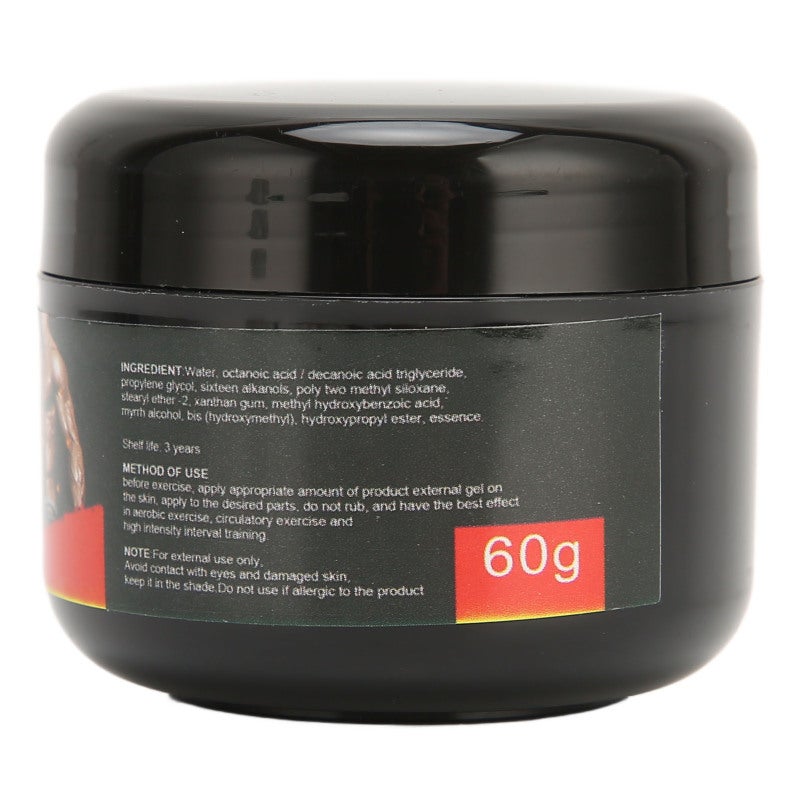 EELHOE Men Abdominal Muscle Cream Weight Loss Warm Up Hot Cream for Fitness Running Skipping Rope 60g - Image 3