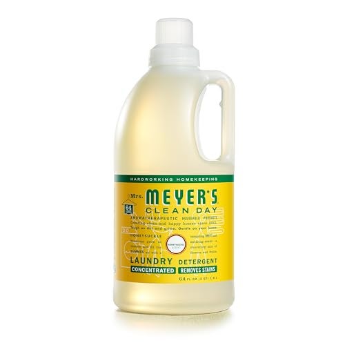 MRS. MEYER'S CLEAN DAY Laundry Detergent, Honeysuckle, 64 Fluid Ounce - Image 1