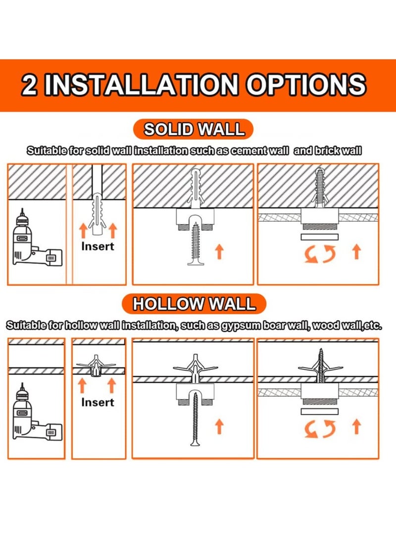 Swag Hook for Chandelier Ceiling Lights Cable, 6 Pack Metal Swag Hooks for Ceiling Hanging Lights, Pendant Light Hook for Ceiling Lamp, Aluminum Ceiling Hooks - Image 3