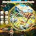 DIGOBAY GlowinTheDark Dinosaur Floor Puzzles for Kids Ages 46 Kids Jigsaw Puzzles Ages 68 70PCS Large Round Dino Educational Puzzle Toys Gifts for 3 4 5 6 7 8 Years Old Boys Girls Children - Image 4