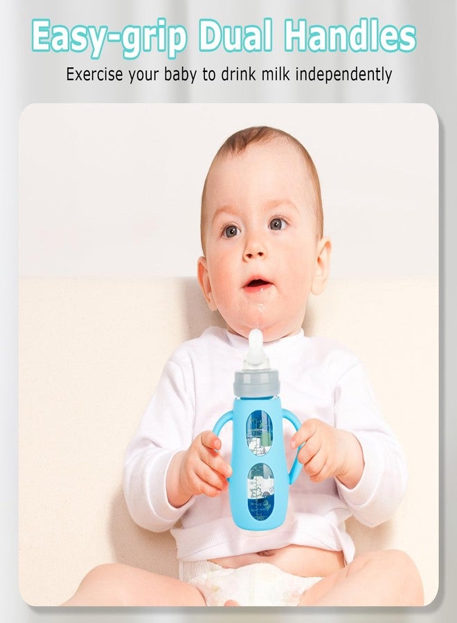 joyfeed Silicone Sleeves with Handles for Mam Glass Baby Bottles 9oz,Anti Breakage Baby Bottle Holder with Handles 3 Pack - Image 3