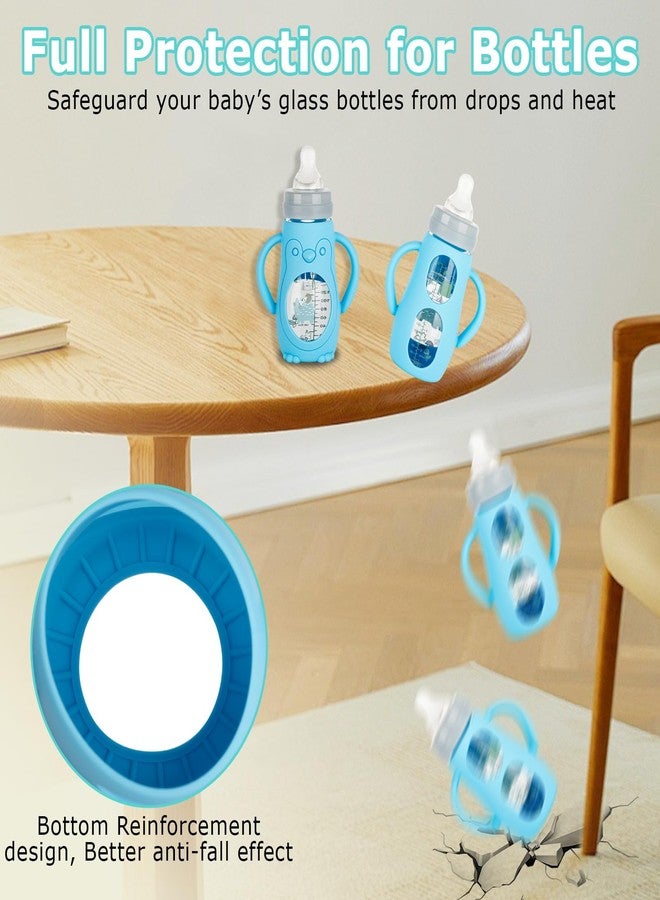 joyfeed Silicone Sleeves with Handles for Mam Glass Baby Bottles 9oz,Anti Breakage Baby Bottle Holder with Handles 3 Pack - Image 2