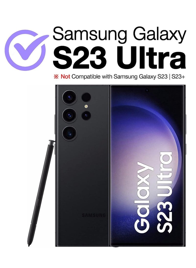 DUSALA Crystal Clear Designed for Samsung Galaxy S23 Ultra Case Anti-Yellowing  Shockproof Hard PC Back Phone Case for Galaxy S23 Ultra Case(2023)  Clear - Image 2