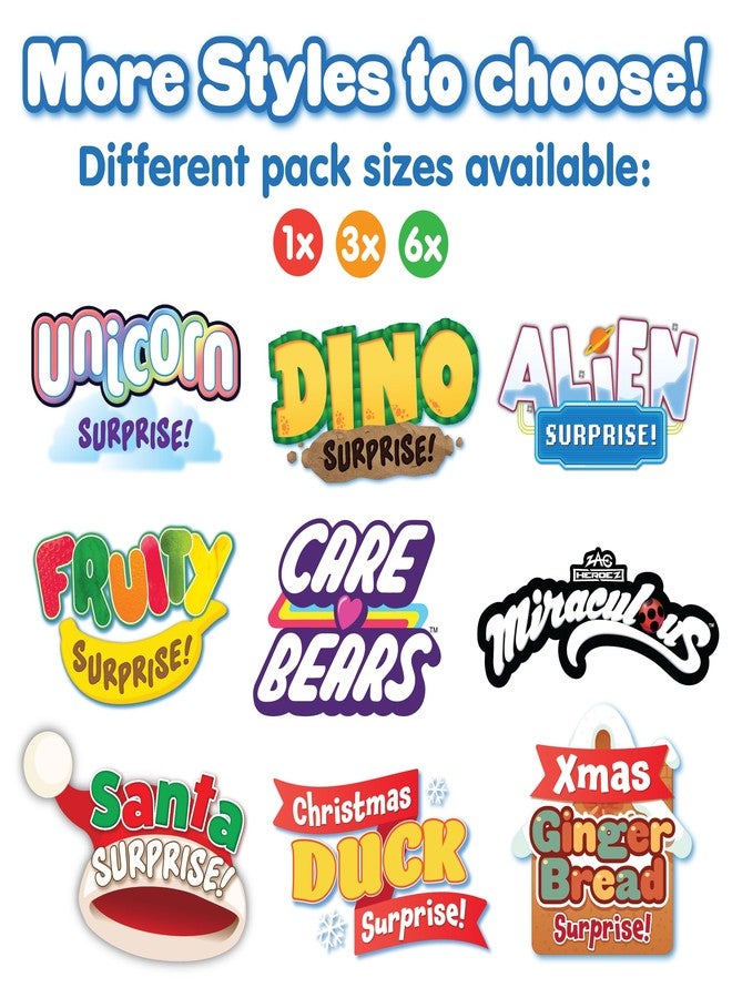 Zimpli Kids قنابل الاستحمام زيمبلي الكبيرة 100 جرام مفاجأة سانتا، تحتوي على 6 ألعاب عيد الميلاد المفاجئة لجمعها، واحدة لكل قنبلة استحمام، هدية ملء الجوارب للأولاد والبنات من 4 إلى 9 سنوات - Image 2