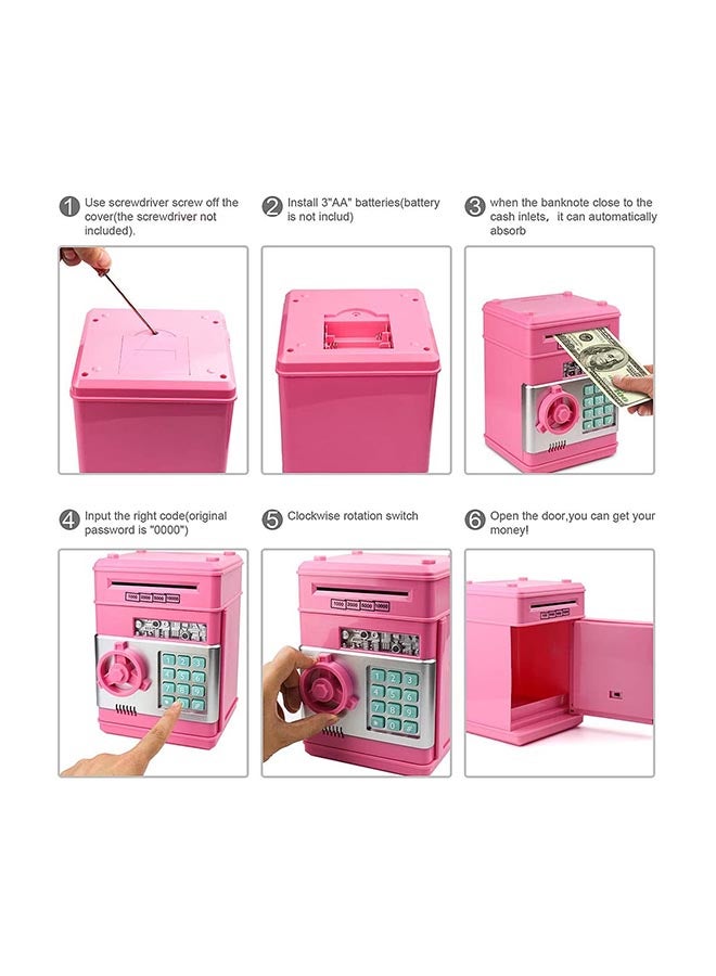 OUTAD Electronic Money Saving Box With Password Unique Detailed Design Durable Sturdy - Image 5