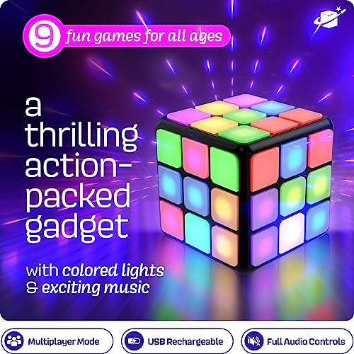 Ninja Blast Rechargeable Game Activity Cube Toys for Boys and Girls 9 Fun Brain Memory Games Birthday Gifts for Age 6 7 8 9 10 11 12 Year Old Kids Teens Best Boy Toy Gift Ideas - Image 5