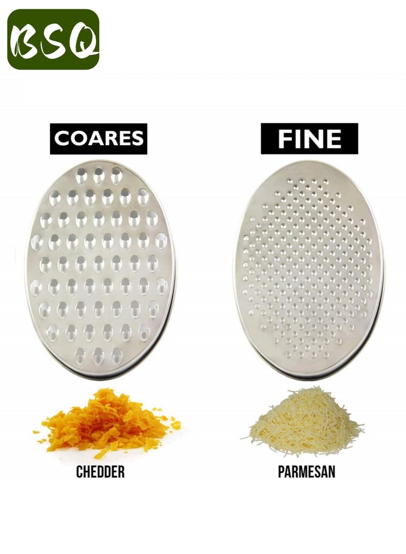 بي إس كيو مبشرة ليمون | مع وعاء تخزين طعام وغطاء | مبشرة جبن من الفولاذ المقاوم للصدأ | مبشرة صندوق المطبخ | أداة مطبخ متعددة الوظائف | مناسبة لجبن البارميزان الصلب أو الشيدر الطري، والزنجبيل، والخضروات، والزبدة، والشوكولاتة، وجوزة الطيب - Image 5