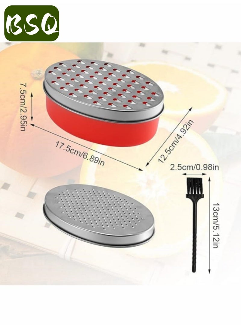 بي إس كيو مبشرة ليمون | مع وعاء تخزين طعام وغطاء | مبشرة جبن من الفولاذ المقاوم للصدأ | مبشرة صندوق المطبخ | أداة مطبخ متعددة الوظائف | مناسبة لجبن البارميزان الصلب أو الشيدر الطري، والزنجبيل، والخضروات، والزبدة، والشوكولاتة، وجوزة الطيب - Image 4