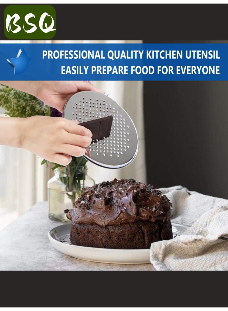 بي إس كيو مبشرة ليمون | مع وعاء تخزين طعام وغطاء | مبشرة جبن من الفولاذ المقاوم للصدأ | مبشرة صندوق المطبخ | أداة مطبخ متعددة الوظائف | مناسبة لجبن البارميزان الصلب أو الشيدر الطري، والزنجبيل، والخضروات، والزبدة، والشوكولاتة، وجوزة الطيب - Image 3