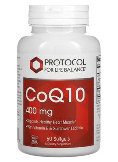 Protocol For Life Balance CoQ10 400 mg 60 Softgels 