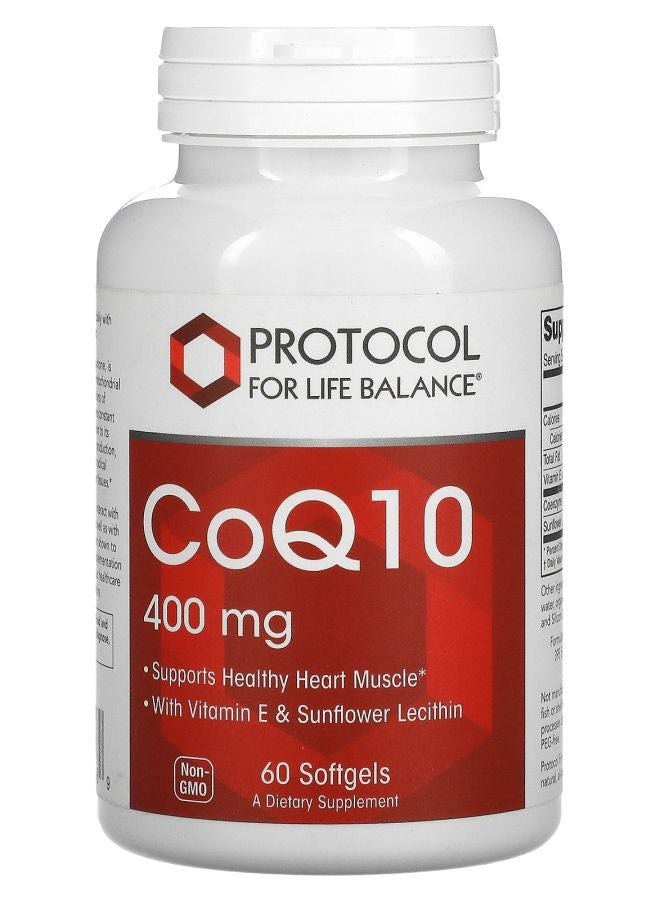 CoQ10 400 ملغ 60 كبسولة لينة