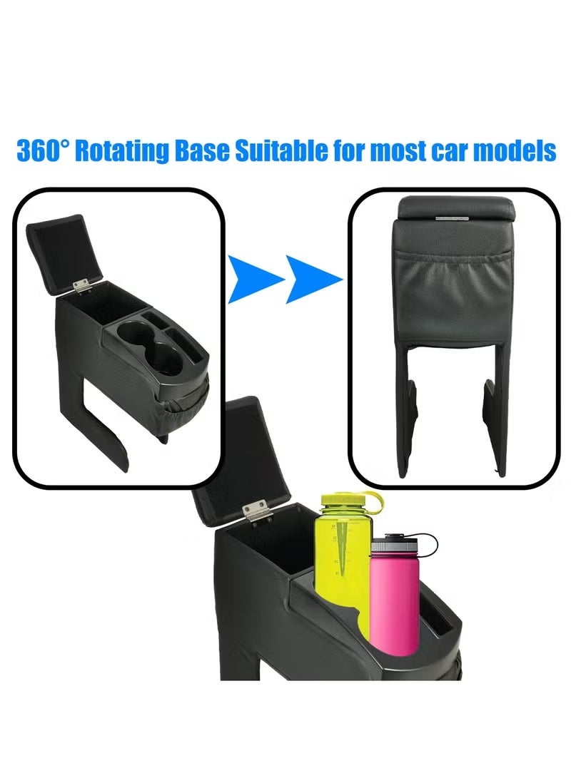 3XR Car Console Box Multi Console Box Drink Holder Car Arm Rest Car Drink Holder Center Console Box - Image 2