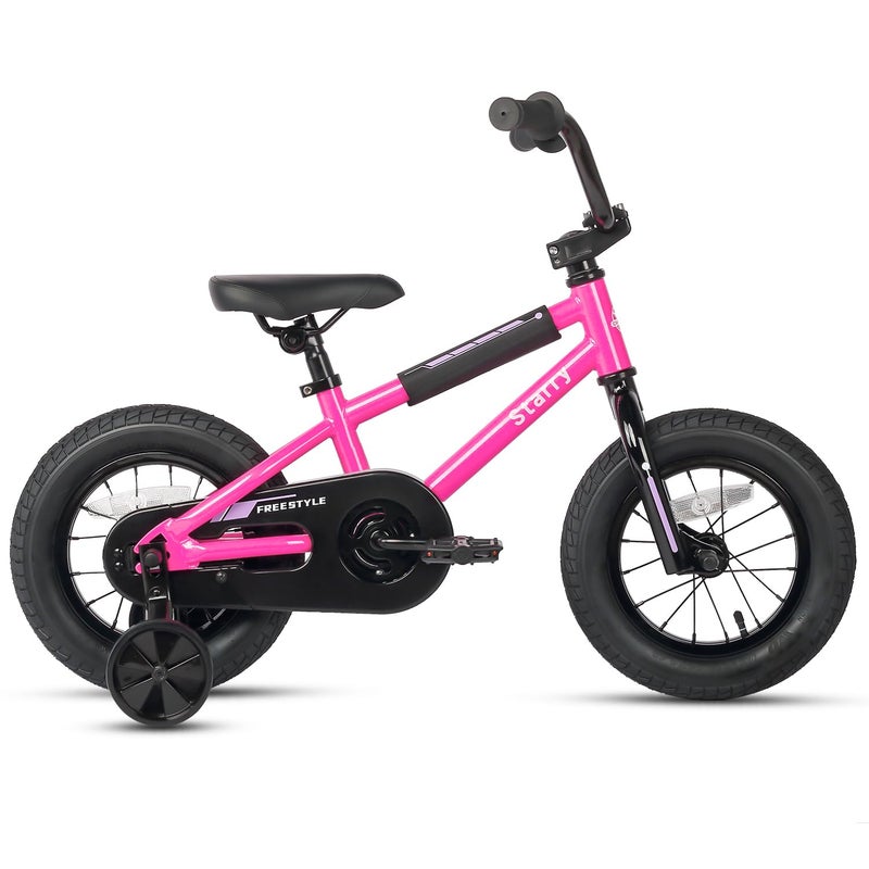 cubsala 12 Inch Kids Bike for 1 2 3 4 Years Old Boys Girls Beiginner Toddlers Riders BMX Style Bicycle with Training Wheels Coaster Brake, Pink - Image 5