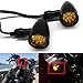 DREAMIZER LED Motorcycle Amber Red Front Rear Brake Turn Signal Light Blinker Driving Tail Light Compatible With - Image 2