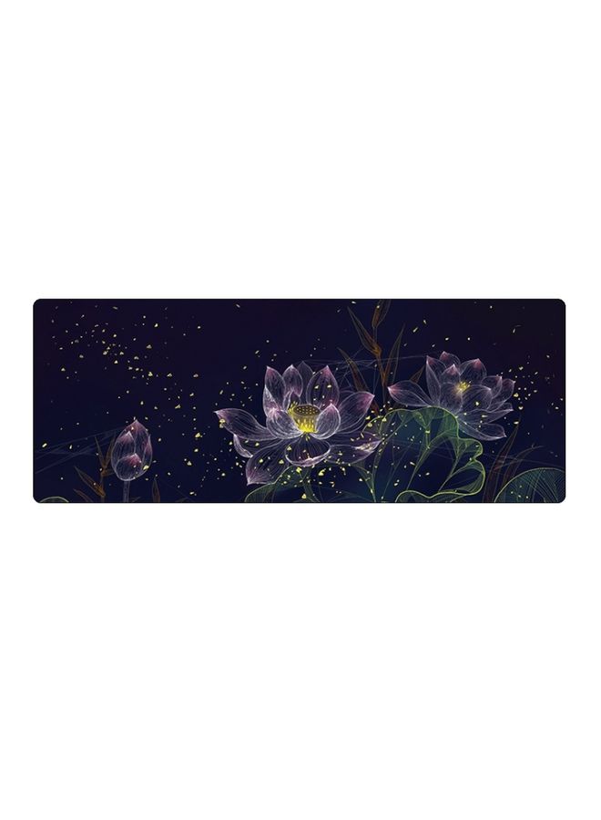BURAQ 300x800x1.5mm Unlocked Large Desk Mouse Pad(2 Lotus)  - Image 1
