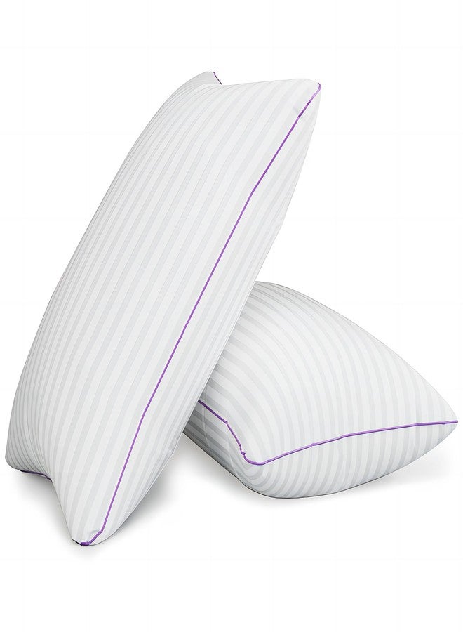 VAINOC Pillows Standard Size Set of 2,Breathable Hotel Collection Bed Pillows for Sleeping Medium Firm Down Alternative Microfiber Filled,20 x 26 Inches - Image 1