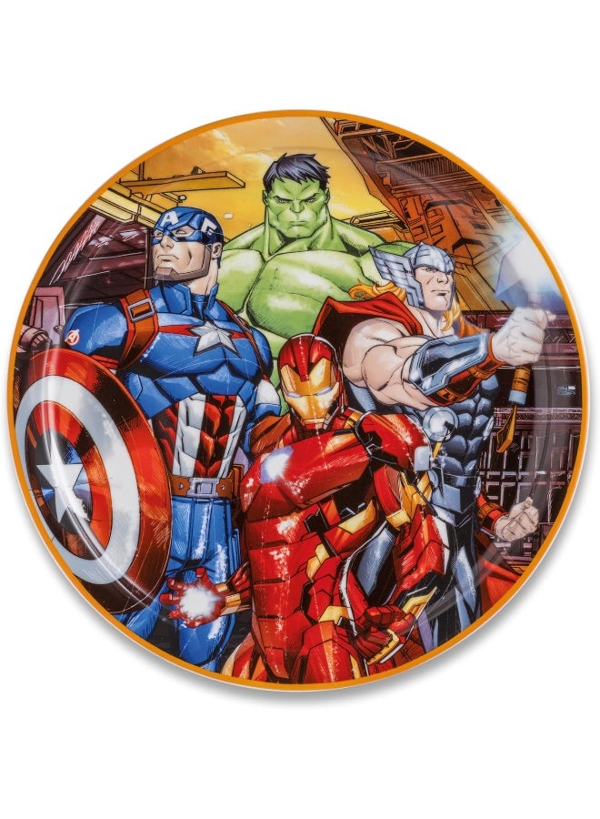 EGAN طبق تقديم مارفل سبايدر مان والأفلام 31 سم - طبق عشاء بورسلين - طبق سوبرهيرو لمحبي مارفل - آمن للاستخدام في الميكروويف وغسالة الصحون - مجموعة المطبخ (الأفلام) - Image 1
