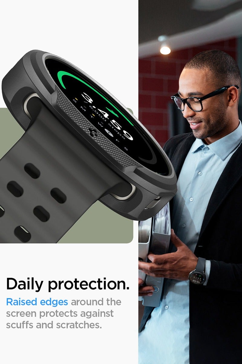 Spigen Liquid Air for Samsung Galaxy Watch 8 40mm Case Cover Flexible Lightweight TPU (2025) - Matte Black - Image 4