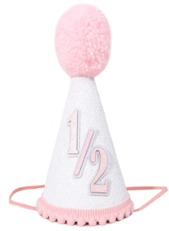 TERJIO Half Birthday Hat for Baby - 1/2 Birthday Crown Hat,Baby Photo Prop for 6/Six Month. - Image 1