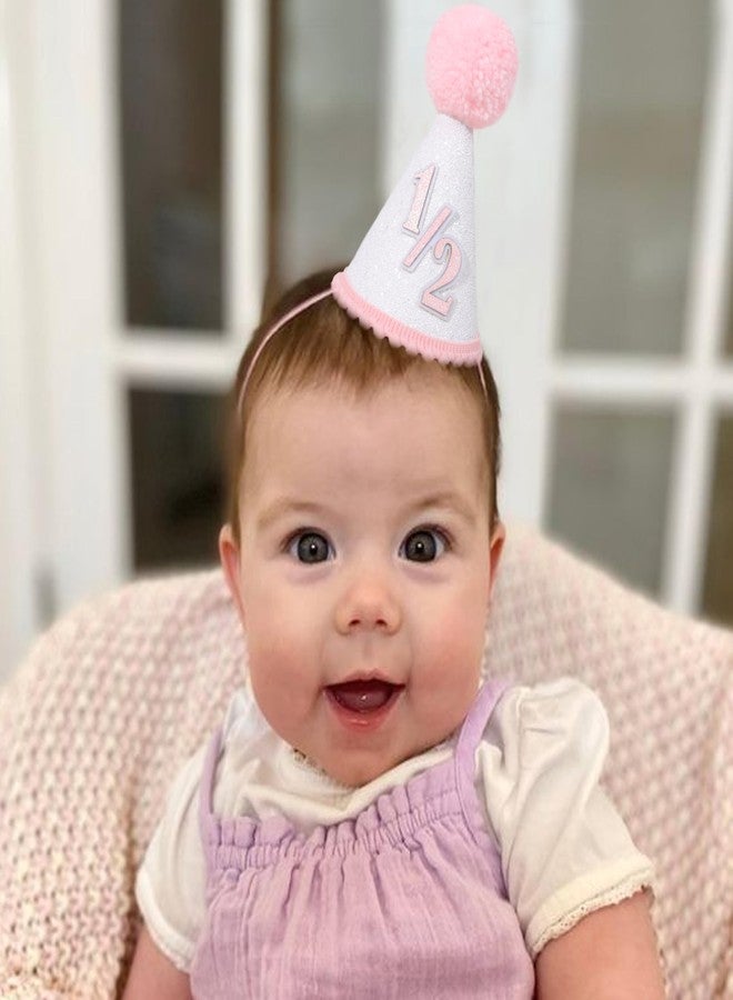 TERJIO Half Birthday Hat for Baby - 1/2 Birthday Crown Hat,Baby Photo Prop for 6/Six Month. - Image 5