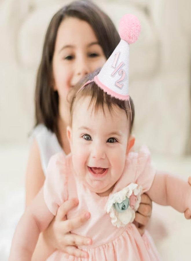 TERJIO Half Birthday Hat for Baby - 1/2 Birthday Crown Hat,Baby Photo Prop for 6/Six Month. - Image 3