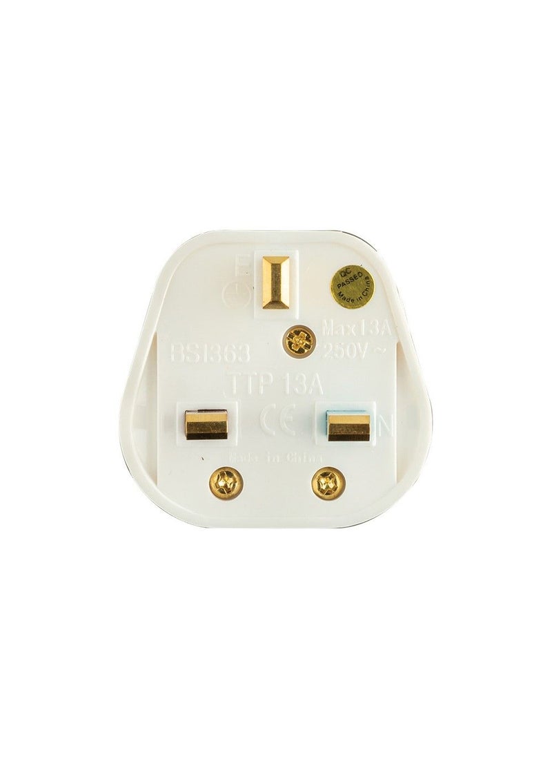 Terminator Top Plug With Indicators White Body Color 13A