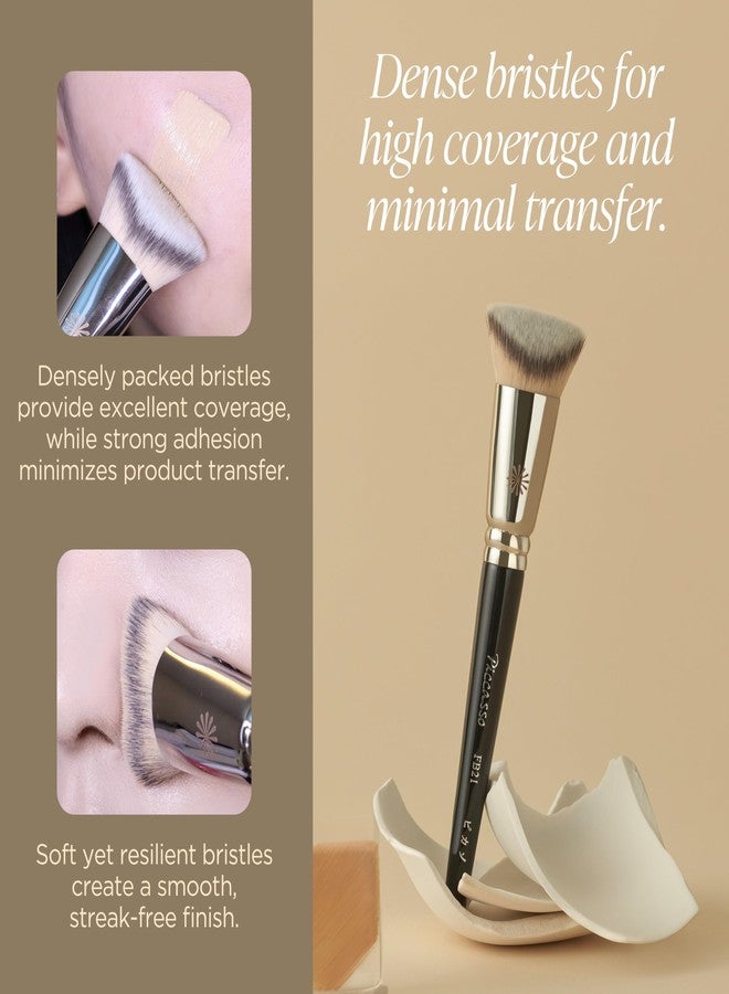 Piccasso Brush Korean Foundation Spatula - Professional Stainless Steel Makeup Tool for Thin, Seamless Foundation & Cream Blending (V-cut) - Image 5
