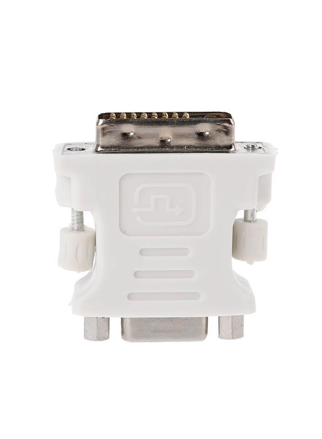 Taimi 10-Piece DVI 24 Pin Male To VGA 15 Pin Female Converter Adapter White  - Image 4