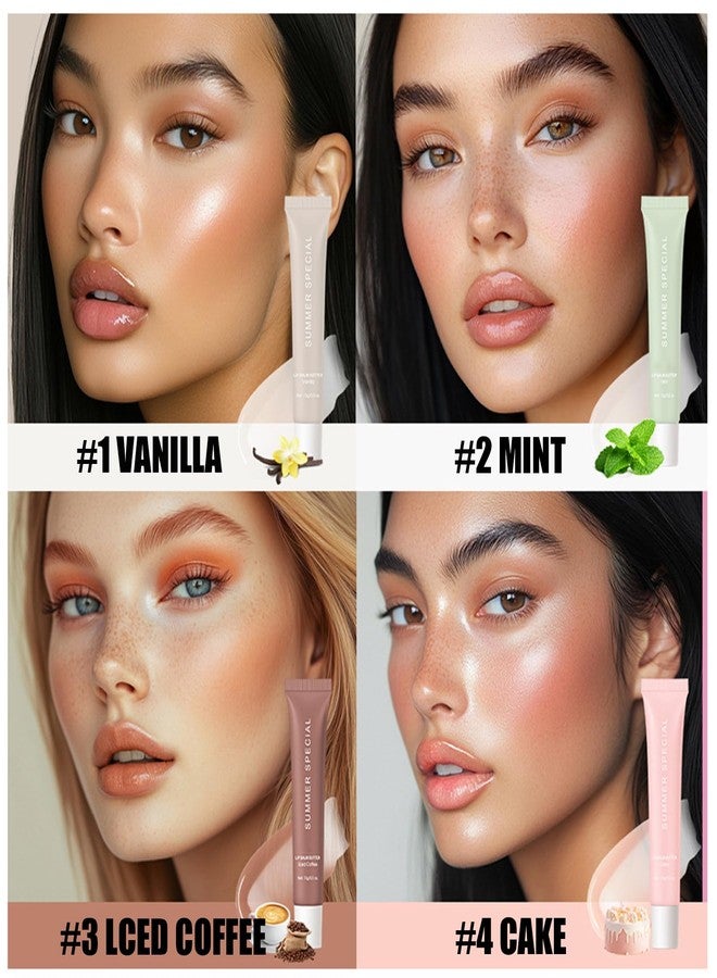 Loobexery 4 Pcs Summer Special Lip Butter Balm, Special Lip Balm, With Natural Ingredients of Shea Butter & Olive Butter, Long-Lasting Hydrating Non-Sticky Lip Balm, Soothes And Softens Dry Lips - Image 3