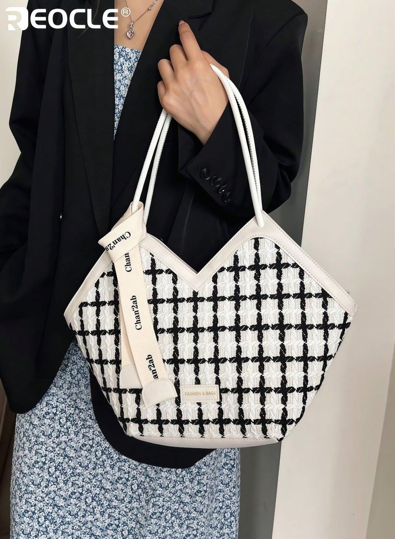 Women's Patterned Hobo Bag with Contrast Panels & Printed Strap Stylish Dual-Carry Shoulder Bag for Daily & Casual Use - Image 5