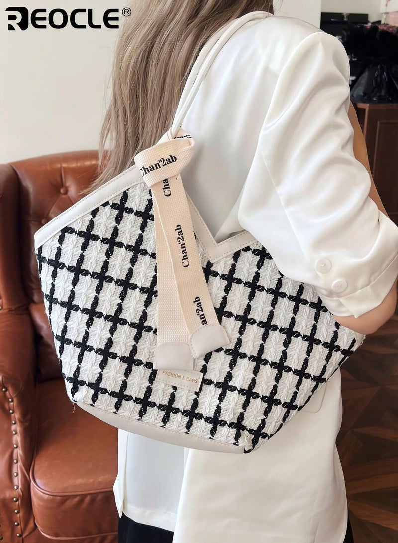 Women's Patterned Hobo Bag with Contrast Panels & Printed Strap Stylish Dual-Carry Shoulder Bag for Daily & Casual Use - Image 3