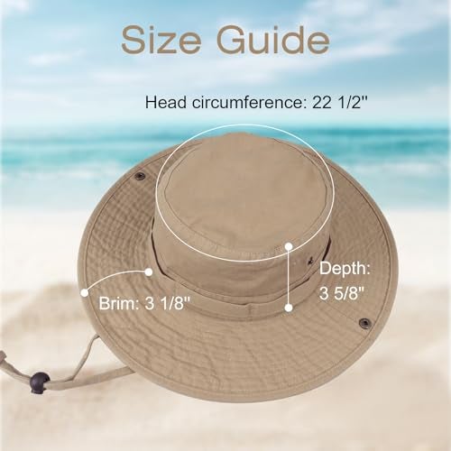 Phaiy Bucket Hat Wide Brim UV Protection Sun Hat Boonie Hats Fishing Hiking Safari Outdoor Hats for Men and Women - Image 5