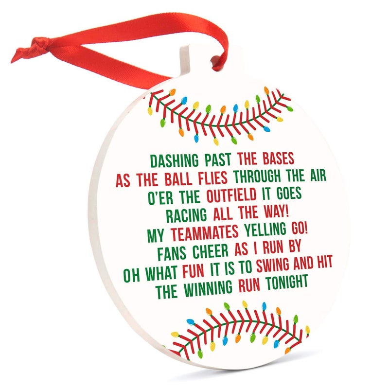 تشاك توك سبورتس Chalktalksports البيسبول حول زخرفة السيراميك | جلجل على طول الطريق - Image 1