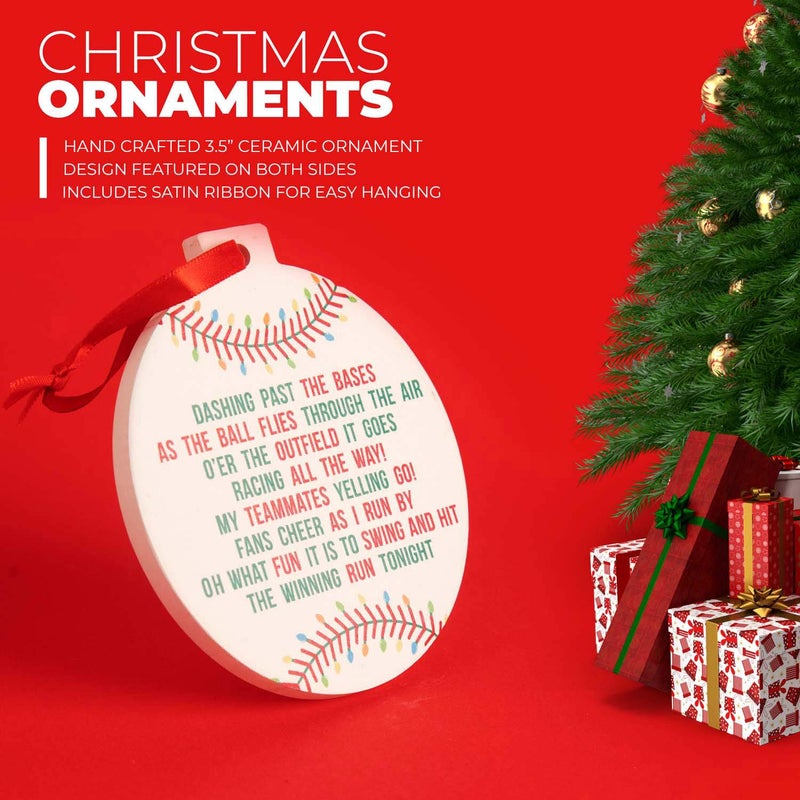 تشاك توك سبورتس Chalktalksports البيسبول حول زخرفة السيراميك | جلجل على طول الطريق - Image 3