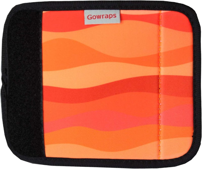 Gowraps 5 Pack Neoprene Luggage Handle Wraps for Suitcase Travel Luggage Tags/Identifiers/Marker/Grips (2.0 Version) (Orange) - Image 2