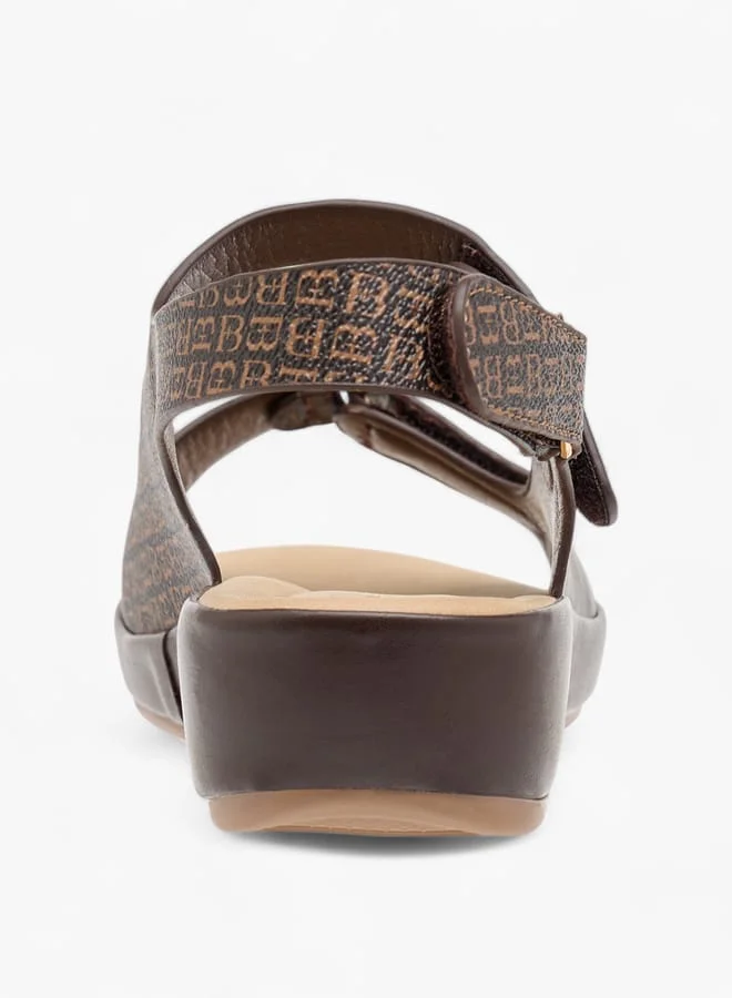Flora Bella By Shoexpress Women Solid Sandals with Hook and Loop Closure