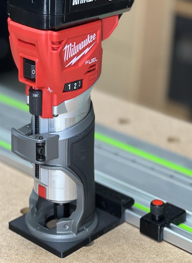 ToolCurve Guide Rail Adapter Compatible with Milwaukee Router - Made in USA - Image 1