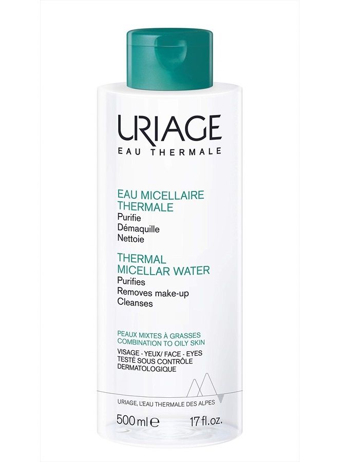 Uriage Thermal Micellar Water Combination & Oily Skin 17 fl.oz. | Cleansing Micellar Water - Image 1