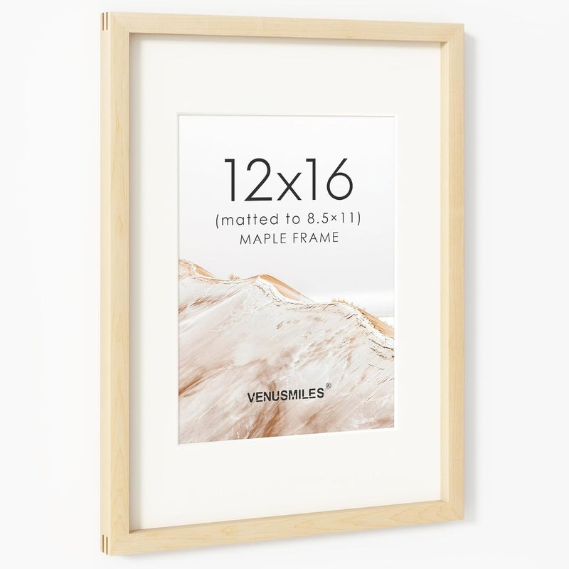 Venusmiles إطار صور خشب القيقب من ، 12x16، مجموعة من 1 - Image 1